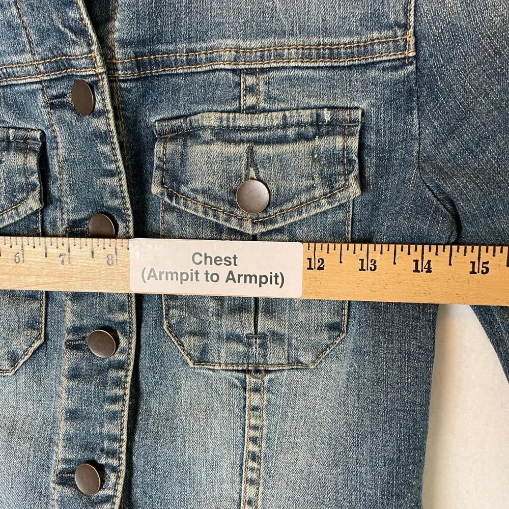 KUT From the Kloth‎ Denim Jacket Size Small Jean Jacket Cotton Blend